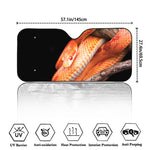 Corn Snake Print Car Windshield Sun Shade