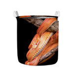 Corn Snake Print Collapsible Laundry Basket