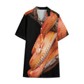 Corn Snake Print Cotton Hawaiian Shirt