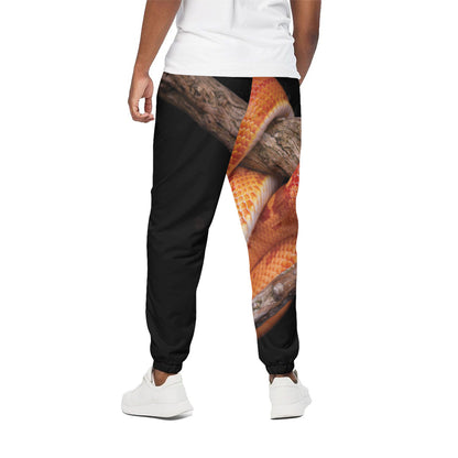 Corn Snake Print Cotton Pants