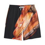 Corn Snake Print Cotton Shorts