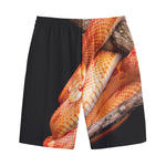 Corn Snake Print Cotton Shorts