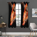 Corn Snake Print Grommet Curtain Panels