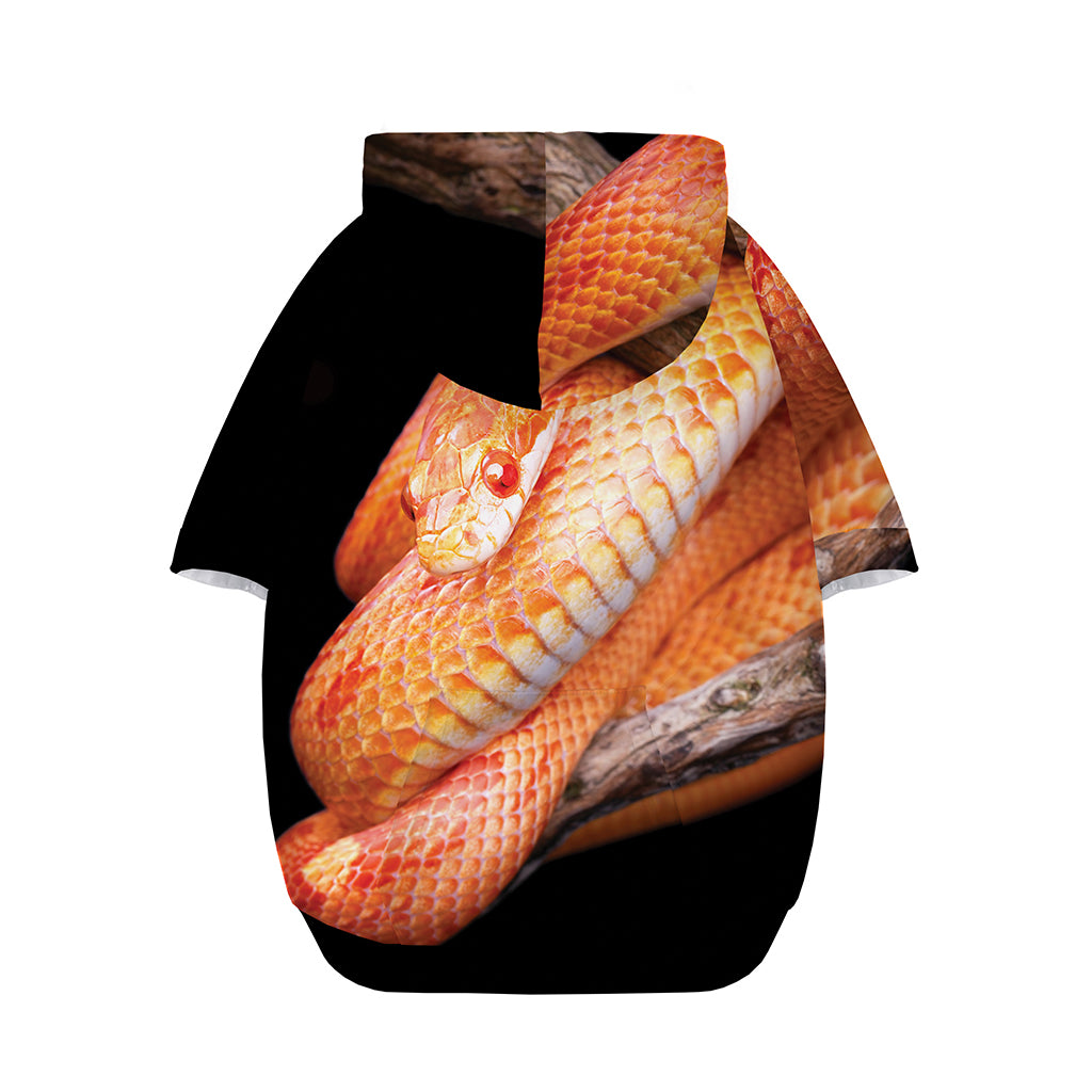 Corn Snake Print Dog Zip Up Hoodie