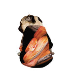 Corn Snake Print Dog Zip Up Jacket