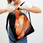 Corn Snake Print Drawstring Backpack