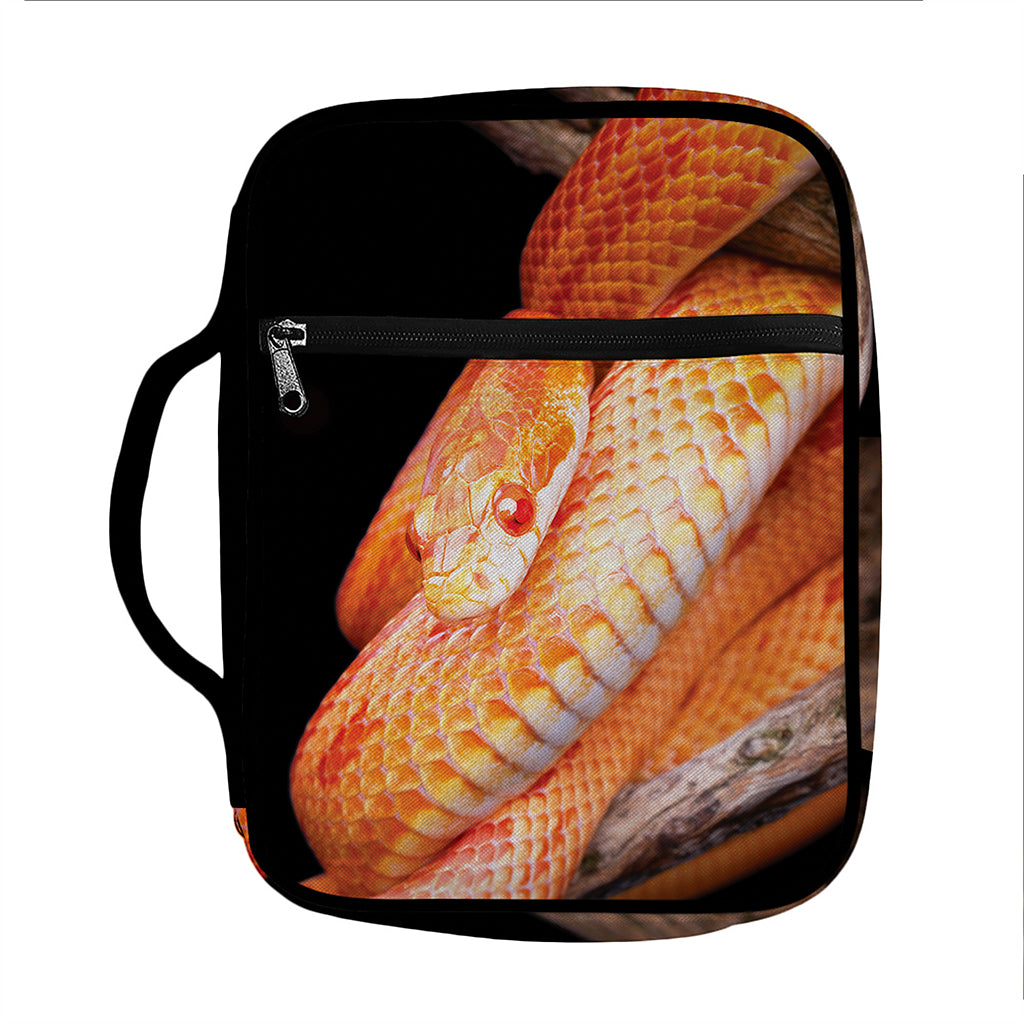 Corn Snake Print Front Pocket Bible Bag