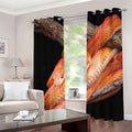 Corn Snake Print Grommet Curtains