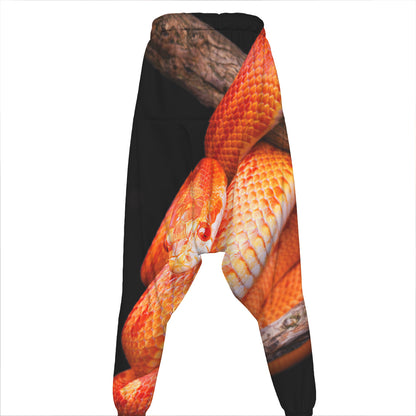 Corn Snake Print Hammer Pants
