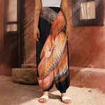 Corn Snake Print Harem Pants