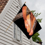 Corn Snake Print House Flag