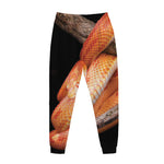 Corn Snake Print Jogger Pants
