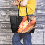 Corn Snake Print Leather Tote Bag