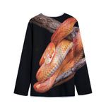 Corn Snake Print Long Sleeve Short Coat