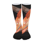 Corn Snake Print Long Socks