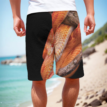 Corn Snake Print Men's Cargo Shorts