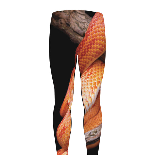 Corn Snake Print Men's leggings