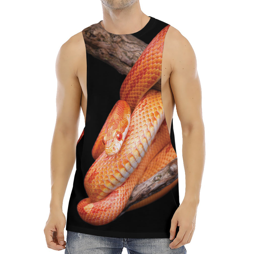 Corn Snake Print Men's Muscle Tank Top
