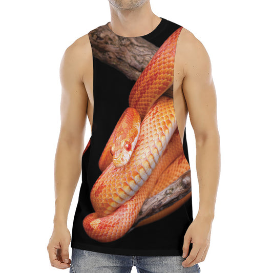 Corn Snake Print Men's Muscle Tank Top