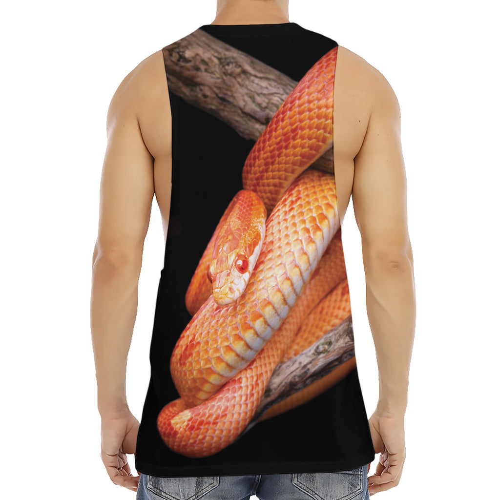 Corn Snake Print Men's Muscle Tank Top