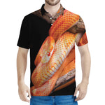 Corn Snake Print Men's Polo Shirt