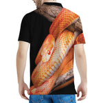 Corn Snake Print Men's Polo Shirt