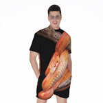 Corn Snake Print Men's Rompers