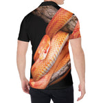 Corn Snake Print Men's Shirt