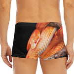 Corn Snake Print Men's Short Boxer Briefs