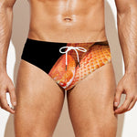 Corn Snake Print Men's Swim Briefs