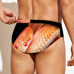 Corn Snake Print Men's Swim Briefs