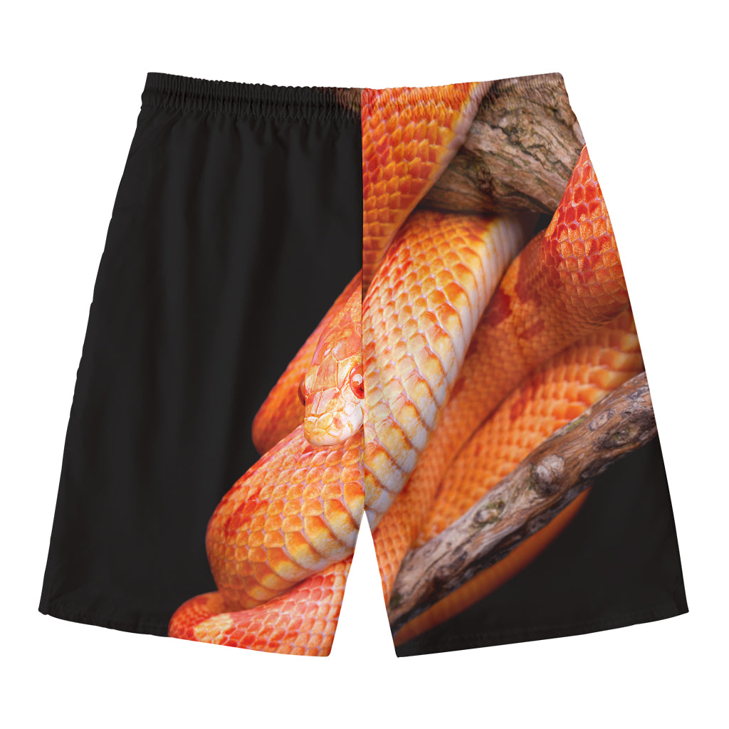 Corn Snake Print Men's Swim Trunks
