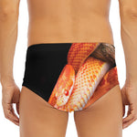 Corn Snake Print Men's Triangle Swim Briefs