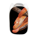 Corn Snake Print Mesh Laundry Hamper