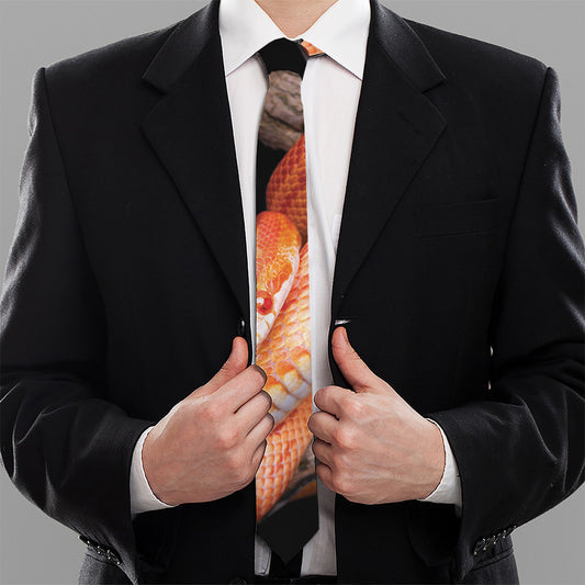 Corn Snake Print Necktie