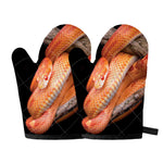 Corn Snake Print Oven Mitts