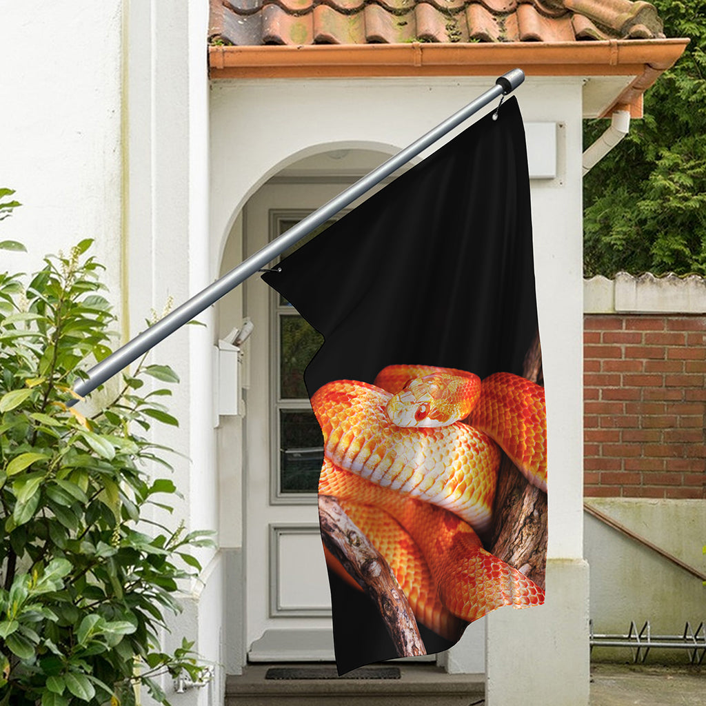 Corn Snake Print Polyester Flag