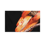 Corn Snake Print Polyester Flag