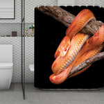 Corn Snake Print Polyester Shower Curtain