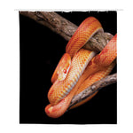 Corn Snake Print Polyester Shower Curtain