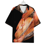 Corn Snake Print Rayon Hawaiian Shirt