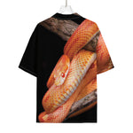 Corn Snake Print Rayon Hawaiian Shirt