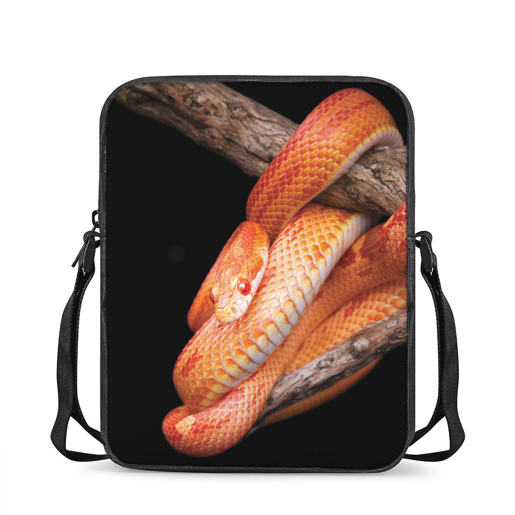 Corn Snake Print Rectangular Crossbody Bag