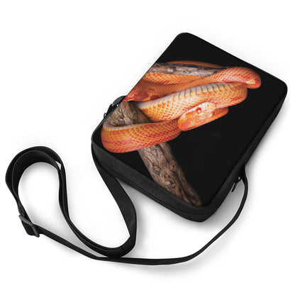 Corn Snake Print Rectangular Crossbody Bag