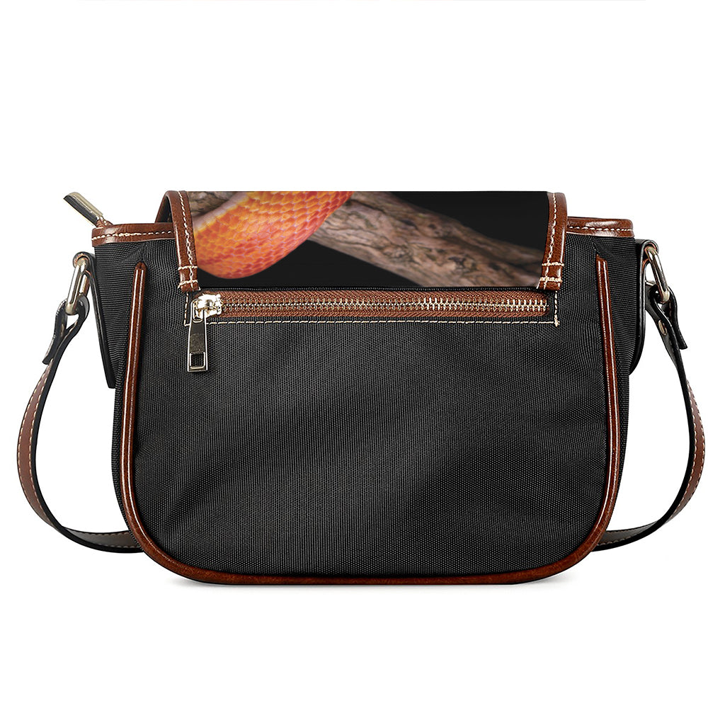 Corn Snake Print Saddle Bag