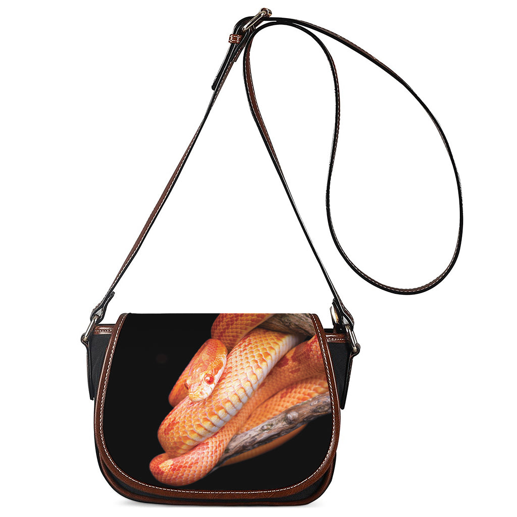 Corn Snake Print Saddle Bag