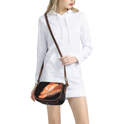 Corn Snake Print Saddle Bag