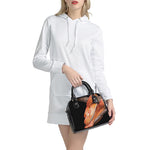 Corn Snake Print Shoulder Handbag