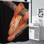 Corn Snake Print Shower Curtain