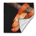 Corn Snake Print Silk Bandana